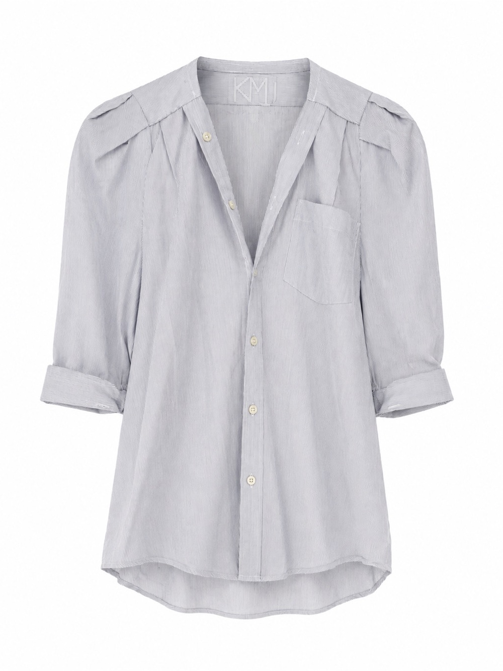 KMJ Small Bon Voyage Shirt Blue White Stripe